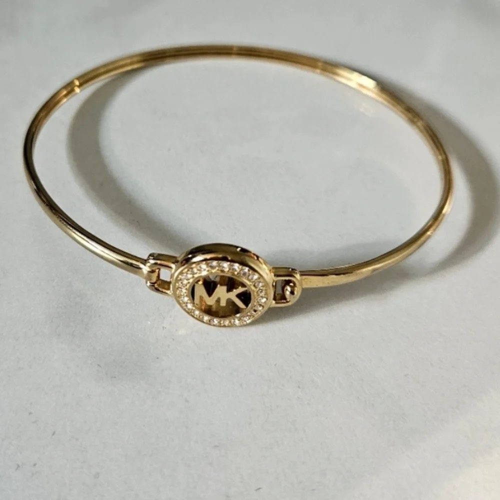 Michael Kors Gold Bracelet with Crystal Accents - Picture 4 of 5